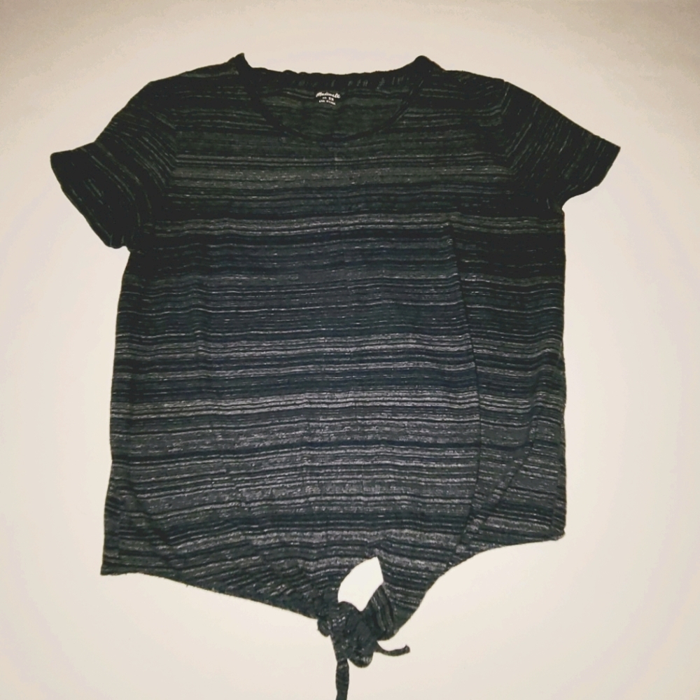 Madewell tie front tee